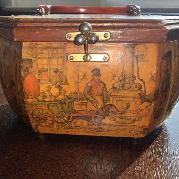 Anton Pieck Handbags - Anton Pieck Handbag Hard Sided Box Purse Decoupage